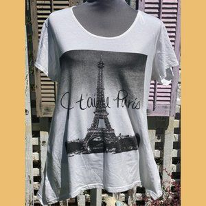 🦩Paradisio Paris Eiffel Tower Tunic Tee🦩
